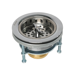 Jomar 300-004 Sink Strainer, Chrome Plated Brass, EASY-LOC
