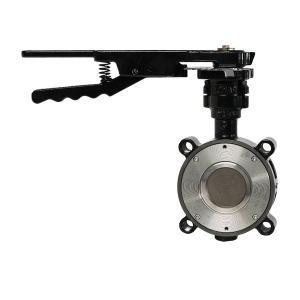 Jomar 600-212H1CSRG HPBFV Carbon Steel 150 Class Butterfly Valve 2-1/2" with RPTFE Seat and Gear Operator