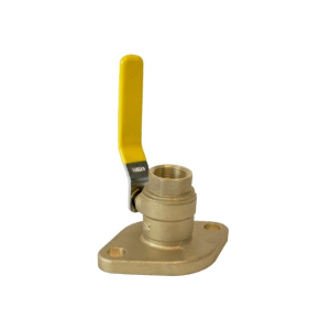 Jomar 110-104FLG 3/4" Lead Free Brass Valve with fixed flange NPT 600WOG