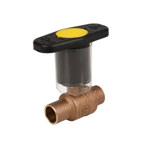 Jomar 200-808-IH S-200CSS-IH 2" Bronze Ball Valve, 2 Piece, Full Port, Solder, Stainless Steel Trim, Insulated Handle