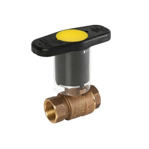 Jomar 200-409SSG-IH T-200CSSG-IH 2-1/2" Bronze Ball Valve, 2 Piece, Full Port, Threaded, Stainless Steel Trim, Insulated Handle