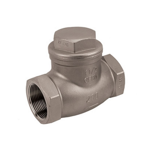 Jomar 105-807 1-1/2" Stainless Steel Swing Check Valve, Threaded Connection, 200 WOG