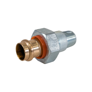 Jomar 701-803G Dielectric Union Lead Free Brass Press x Galvanized MIP Connection 1/2"