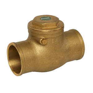 Jomar 105-203G 1/2" Horizontal Swing Check Valve, Solder Connection, 200 WOG, Class 125