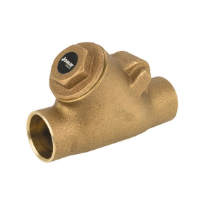 Jomar 105-410 3" Bronze Y-Pattern Swing Check Valve, Solder Connection, 300 WOG, Class 150