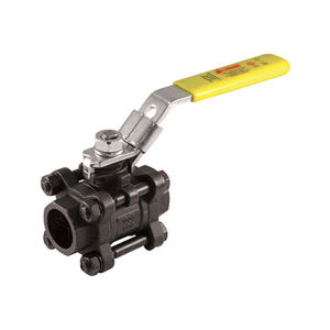 Jomar 500-505 1" Carbon Steel Ball Valve, 3 Piece 4 Bolt, Swing Out Body, Full Port, Socket Weld Connection, Stainless Steel Trim, 1000 WOG