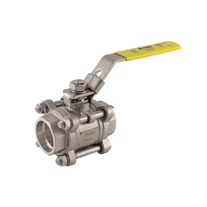 Jomar 500-347 Stainless Steel Ball Valve, 3 Piece 4 Bolt, 1000 WOG, Size 1-1/2"