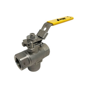 Jomar 500-204 3/4" 2 Piece, Reduced Port, 3 Way Dispenser Valve, Threaded Connection, 1000 WOG