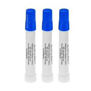 LabTAG CW-1BL-3 Cryo-Marker - Solid Ink Water-Resistant Big Tip Marker, Blue, Pack of 3, Blue