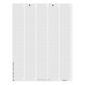 LabTAG LCS-125WH CryoSTUCK with SnapPEEL Technology - Cryogenic Laser Labels for Frozen Vials and Containers 0.94 x 0.5 + 0.437 (circle), White