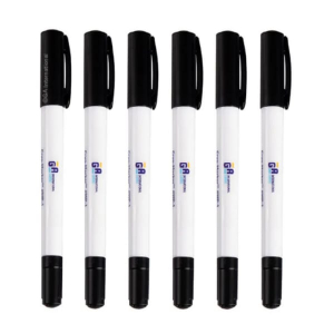 LabTAG MP-1B-6 Cryo-Marker - Dual Point Cryogenic Waterproof Permanent Marker, Black, Pack of 6, Black