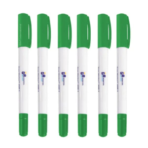 LabTAG MP-1G-6 Cryo-Marker - Dual Point Cryogenic Waterproof Permanent Marker, Green, Pack of 6, Green