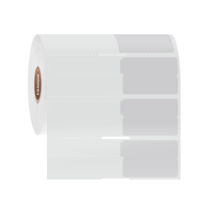 LabTAG SYRB-2RSNOTC1-1.5YE Syringe Identification Labels for Thermal-Transfer Printers 1.5" x 1" and 2" Tail, Yellow, Core 1 inch