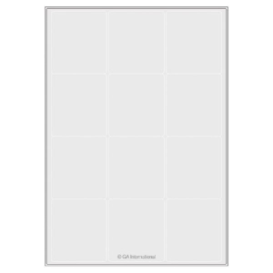 LabTAG A4LIP-94WH High-Quality Laser & Inkjet Matte Paper Labels (A4 Size) 2.5" x 2.83", White