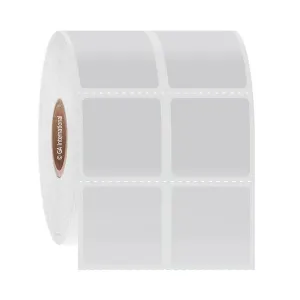 LabTAG ADA-138C1-2WH Cryo-JetTAG - Cryogenic Labels for Inkjet Printers 1" x 1" / 25.4mm x 25.4mm, White, 1" Core