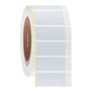 LabTAG AEA-4C3-1WH Blackout CryoSTUCK - Cryogenic Cover-Up Labels for Frozen Vials & Tubes 2 x 0.875 + 0.375, Opaque White + Clear Wrap 3 Inch Core