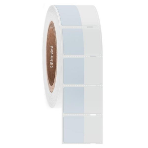 LabTAG AEA-5NOTC3-1WH Blackout CryoSTUCK - Cryogenic Cover-Up Labels for Frozen Vials & Tubes 0.875 x 1.125, Opaque White + Transparent 3 Inch Core