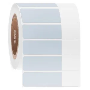 LabTAG AEA-6C3-1WH Blackout CryoSTUCK - Cryogenic Cover-Up Labels for Frozen Vials & Tubes 2.75 x 1 + 1.25, Opaque White + Transparent 3 Inch Core