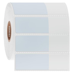 LabTAG AEA-7C1-1WH Blackout CryoSTUCK - Cryogenic Cover-Up Labels for Frozen Vials & Tubes 1.57 x 0.75 + 0.93 wrap, White + Transparent 1 Inch Core