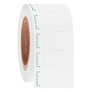 LabTAG AHA-224NOTC3-2 Clear CryoSTUCK - Cryogenic Thermal-Transfer Labels for Frozen Vials & Tubes 1.75" x 1", Transparent, 3" Core