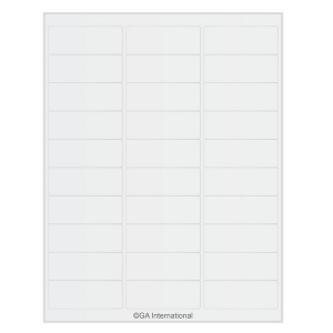 LabTAG AKA-3WH Permanent Steri-LazrTAG - Autoclave-Resistant Labels for Laser Printers (US Letter Size) 2.63" x 1" / 66.7mm x 25.4mm, White