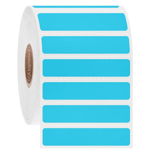 LabTAG AUTC-258C1-3BL Permanent Steri-ThermoTAG - Autoclave-Resistant Thermal-Transfer Labels 2" x 0.4", Blue 1 Inch Core