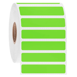 LabTAG AUTC-258C1-3GA Permanent Steri-ThermoTAG - Autoclave-Resistant Thermal-Transfer Labels 2" x 0.4", Green Apple 1 Inch Core