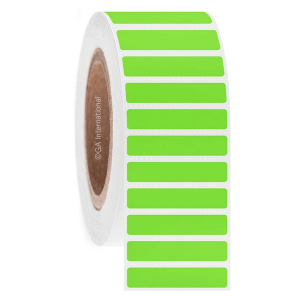 LabTAG AUTC-258C3-6GA Permanent Steri-ThermoTAG - Autoclave-Resistant Thermal-Transfer Labels 2" x 0.4", Green Apple 3 Inch Core