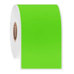 LabTAG AUTC-84C1-0.25GA Permanent Steri-ThermoTAG - Autoclave-Resistant Thermal-Transfer Labels 2" x 4", Green Apple 1 Inch Core