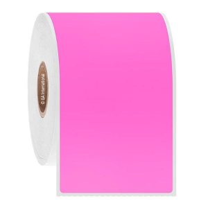 LabTAG AUTC-84C1-0.25PI Permanent Steri-ThermoTAG - Autoclave-Resistant Thermal-Transfer Labels 2" x 4", Pink 1 Inch Core