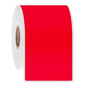 LabTAG AUTC-84C1-0.25RE Permanent Steri-ThermoTAG - Autoclave-Resistant Thermal-Transfer Labels 2" x 4", Red 1 Inch Core
