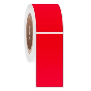 LabTAG AUTC-84C3-1RE Permanent Steri-ThermoTAG - Autoclave-Resistant Thermal-Transfer Labels 2" x 4" / 50.8mm x 101.6mm, Red, 3" Core
