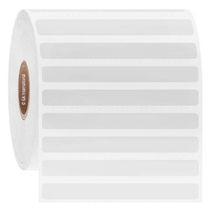 LabTAG AUTR-11C1-2WH Removable Steri-ThermoTAG - Autoclave-Resistant Thermal-Transfer Labels 2.64" x 0.276", White 1 Inch Core