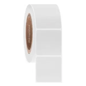 LabTAG AUTT-27C3-2WH Permanent Steri-ThermoTAG - Autoclave-Resistant Thermal-Transfer Labels 2" x 2" / 50.8mm x 50.8mm, White, 3" Core