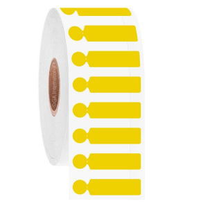 LabTAG AZA-559SBC1-3YE Histo-PinTAG - Removeable Thermal-Transfer Labels for Slide Re-Identification 1.17" x 0.28", Yellow 1 Inch Core