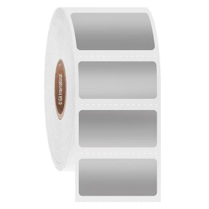 LabTAG BOA-19C1-1SI Blackout Steri-ThermoTAG - Autoclave-Resistant Cover-Up Thermal-Transfer Labels 1.3" x 0.625", Silver 1 Inch Core