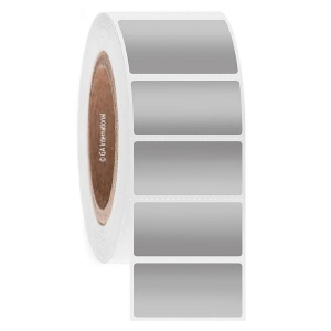 LabTAG BOA-28C3-2SI Blackout Steri-ThermoTAG - Autoclave-Resistant Cover-Up Thermal-Transfer Labels 2" x 1", Silver 3 Inch Core