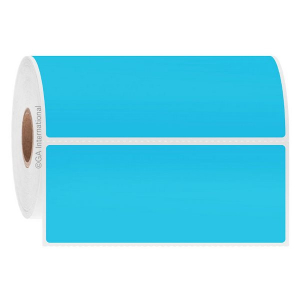 LabTAG BOC-530C1-0.5BL Blackout FreezerTAG - Deep-Freeze Cover-Up Labels for Thermal-Transfer Barcode Printers 4" x 1.625", Blue 1 Inch Core