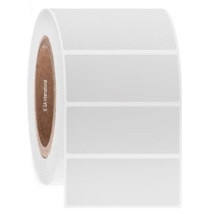 LabTAG BOC-86C3-2WH Blackout FreezerTAG - Deep-Freeze Cover-Up Labels for Thermal-Transfer Barcode Printers 3" x 1.25", White, 3" Core