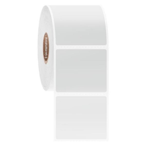 LabTAG BOP-502C1-1WH Blackout Paper Labels 1.625" x 1.375" / 41.27mm x 34.92mm, White, 1" Core