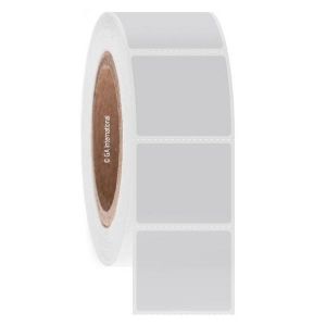 LabTAG BOP-502C3-2.5WH Blackout Paper Labels 1.625" x 1.375" / 41.27mm x 34.92mm, White, 3" Core