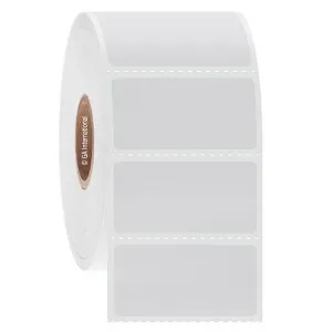 LabTAG BUC-10C1-1SW Blackout CryoSTUCK - Cryogenic Cover-Up Labels for Frozen Surfaces 1.5" x 0.75", Sterling White 1 Inch Core