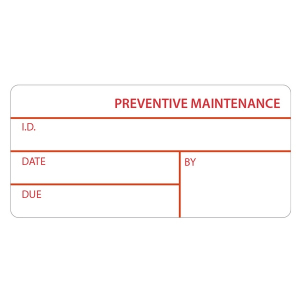 LabTAG CALA-008-1R CalTAG - Self-Laminating Calibration Labels 1" x 2.125"/ 25.4mm x 53.98mm, Red On White, 3" Core