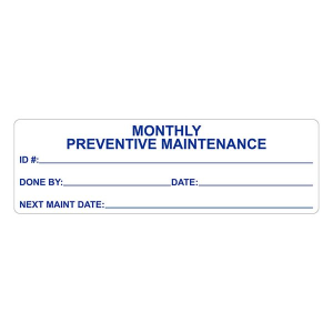 LabTAG CALA-014-1R CalTAG - Self-Laminating Calibration Labels 3.25" x 1" / 82.6mm x 25.4mm, Blue On White, 3" Core