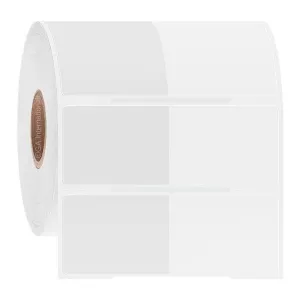 LabTAG CATT-308NOTC1-1WH Cryo-WrapTAG - Wrap-Around Cryogenic & Autoclave-Resistant Thermal-Transfer Labels 1.34 x 1, White + Transparent 1 Inch Core