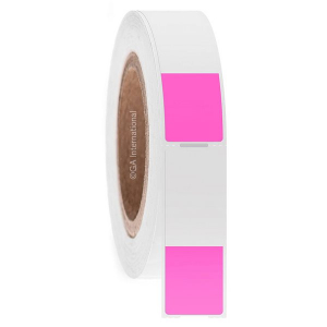 LabTAG CATT-309NOTC3-1PI Cryo-WrapTAG - Wrap-Around Cryogenic & Autoclave-Resistant Thermal-Transfer Labels 1 x 1.18, Pink+Transparent 3 Inch Core