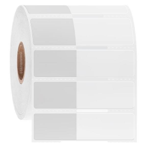 LabTAG CATT-312NOTC1-1WH Cryo-WrapTAG - Wrap-Around Cryogenic & Autoclave-Resistant Thermal-Transfer Labels 1 x 0.625, White + Transparent 1 Inch Core