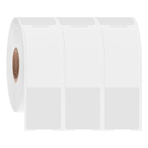 LabTAG CATT-321NOTC1-3WH Cryo-WrapTAG - Wrap-Around Cryogenic & Autoclave-Resistant Thermal-Transfer Labels 1 x 1.18 White + Transparent 1 Inch Core