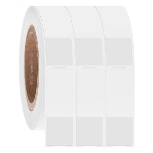 LabTAG CATT-321NOTC3-3WH Cryo-WrapTAG - Wrap-Around Cryogenic & Autoclave-Resistant Thermal-Transfer Labels 1 x 1.18 White + Transparent 3 Inch Core