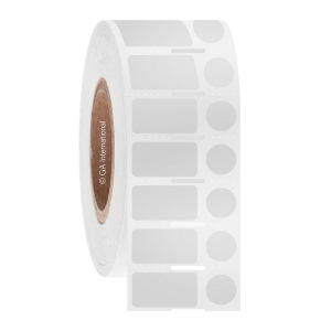 LabTAG CIJ-52NOTC2-2WH Cryo-JetTAG - Cryogenic Labels for Inkjet Printers 0.94" x 0.5" + 0.437", White, 2" Core